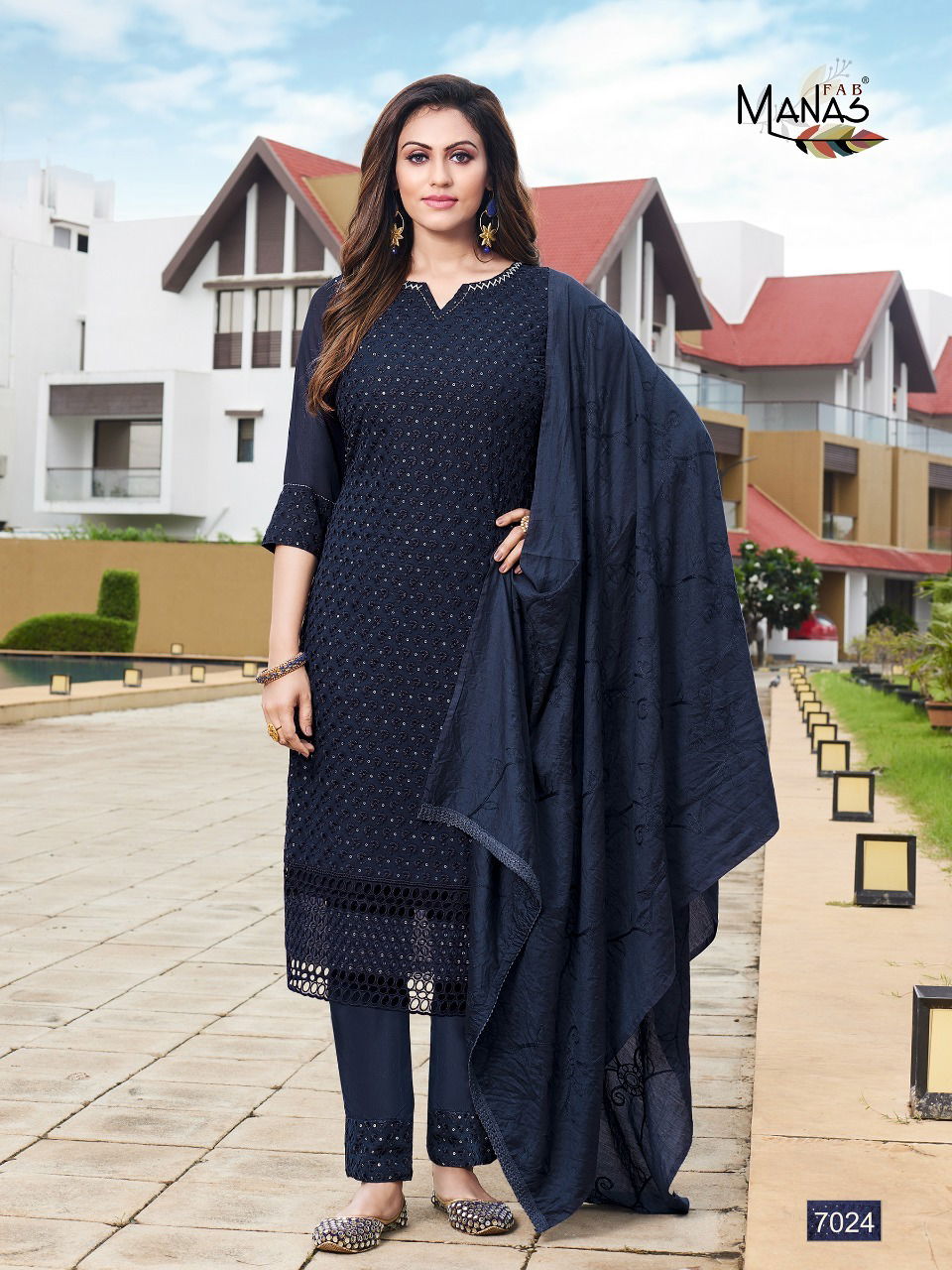 Manas Schiffli 4 Georgette Festive Wear Designer Ready Made Collection